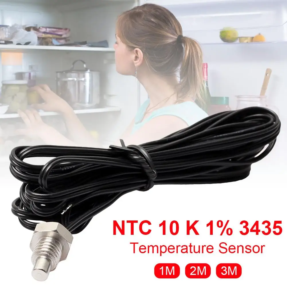 1 м 2 3 NTC M8 датчик температуры из нержавеющей стали водонепроницаемый зонд провод