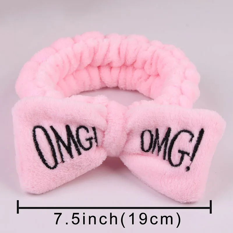 

63 Style Washable Hair Bands Women Girl Makeup Mask Stretch Hair Band Coral Velve Rabbit Ears Headdress Cartoon Hair Accessories