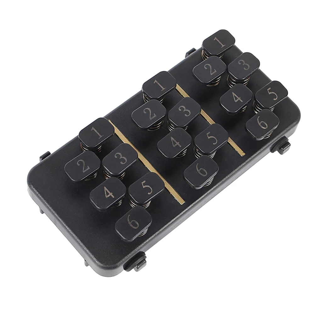 

One-Key Guitar Chord Trainer with 18 Buttons Folk Guitar Chords Learning System Practice Assist Tool Finger Teaching Aid