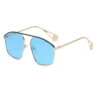 

Trend Sunglasses For Lover Metal Printed Comfortable Sunglasses Fashion Retro Ocean Cool-Looking Style European And American