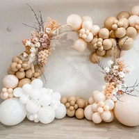 11ft doubled cream peach balloon garland arch kit diy wedding decorartion custom baby shower valentines day party decor