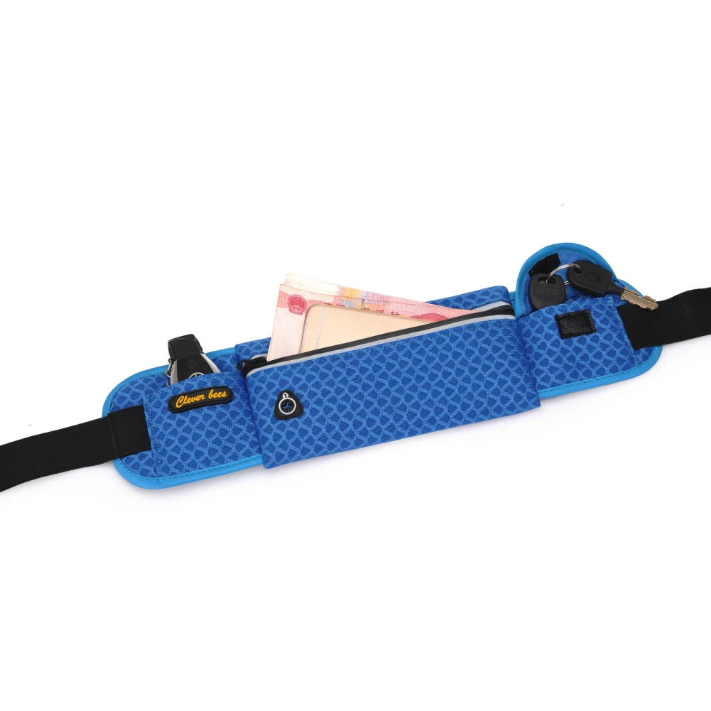 

Cyrusher Sports Fanny Pack ультратонкая невидимая плотно прилегающая Сумка для бега прогулочная сумка для путешествий на открытом воздухе может слуша...