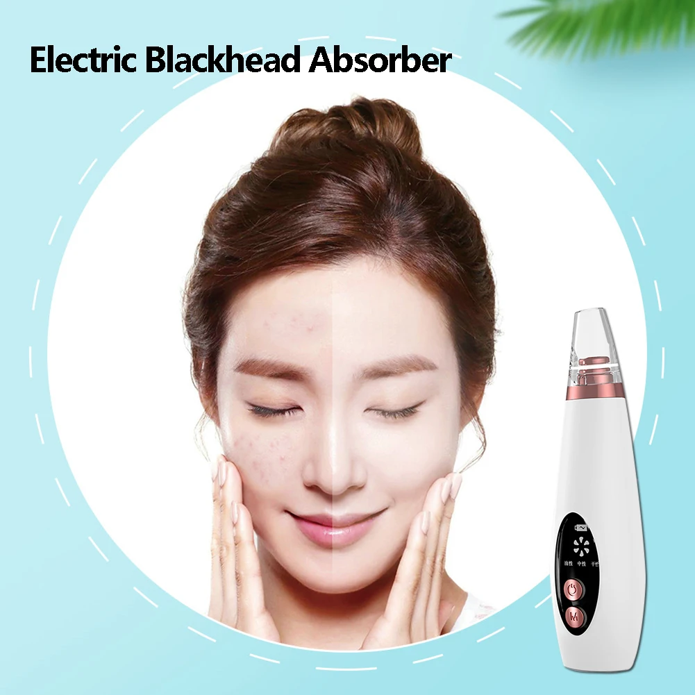 

Small Bubble Blackhead Removal Device Electric Face Cleaner Water Circulation Skin Beauty Instrument USB Blackhead Instrument