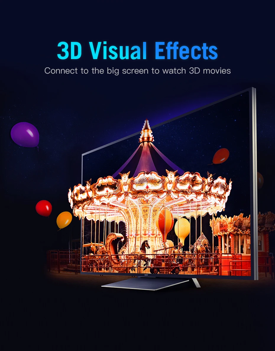 Vention Кабель HDMI 2,0 v 1 м 2 м 3 м 5 м 10 м супер Скорость 4K HDMI 2,0 кабель 3D 60 Гц для HDTV ЖК-дисплей проектор Ноутбук PS3 Кабель HDMI 2,0