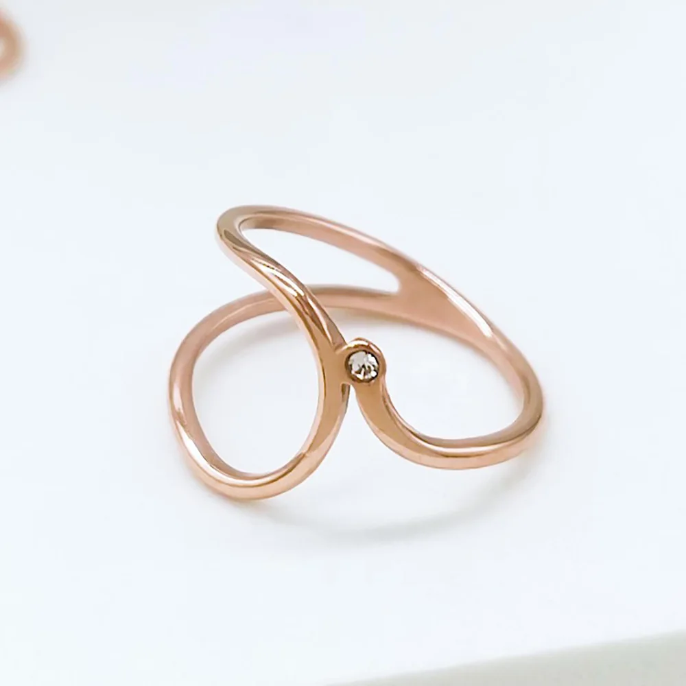 JeeMango простой дизайн CZ хрустальные юбилейные кольца ювелирные изделия для женщин