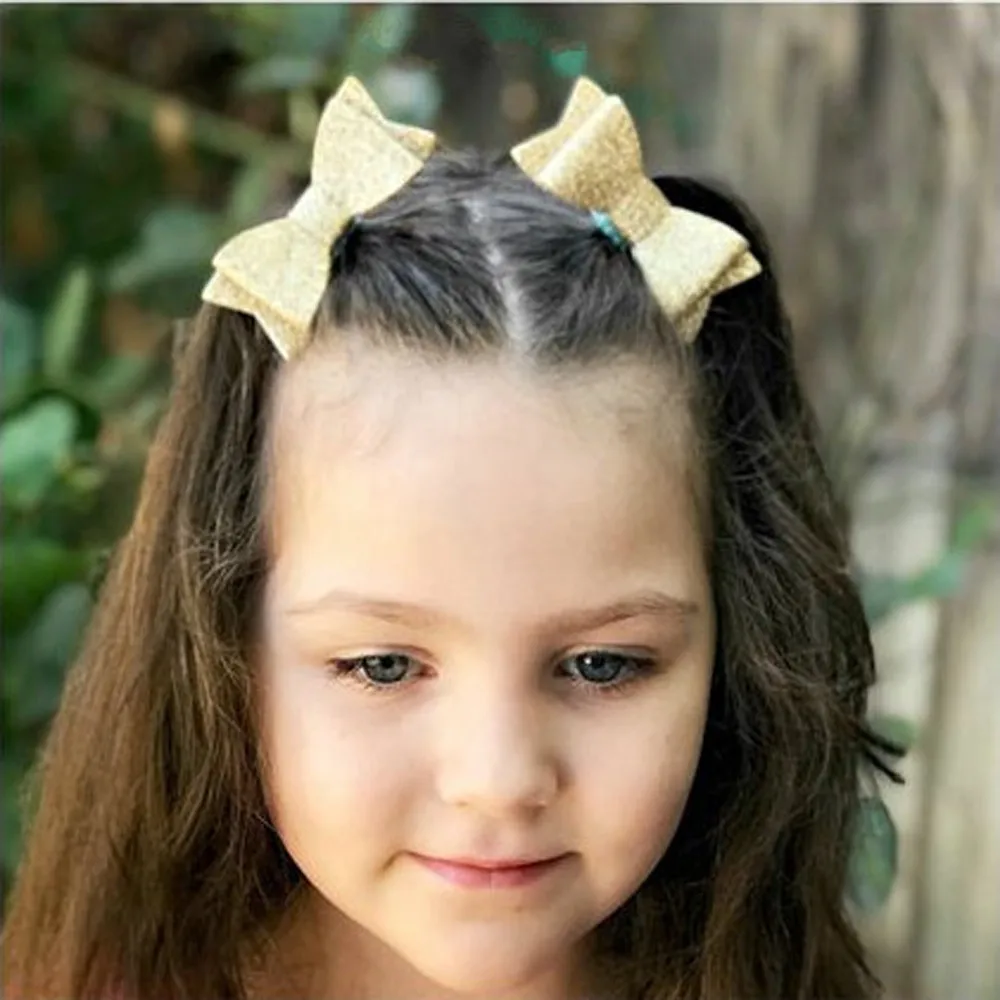 6 пар колец для волос с бантиком эластичная резинка маленьких девочек детские