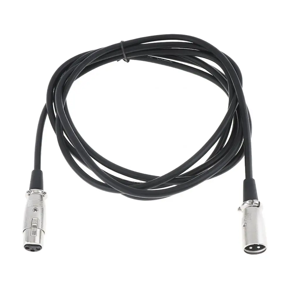 2 м 3 Pin XLR папа к женскому микрофонному удлинительному кабелю аудио удлинительные
