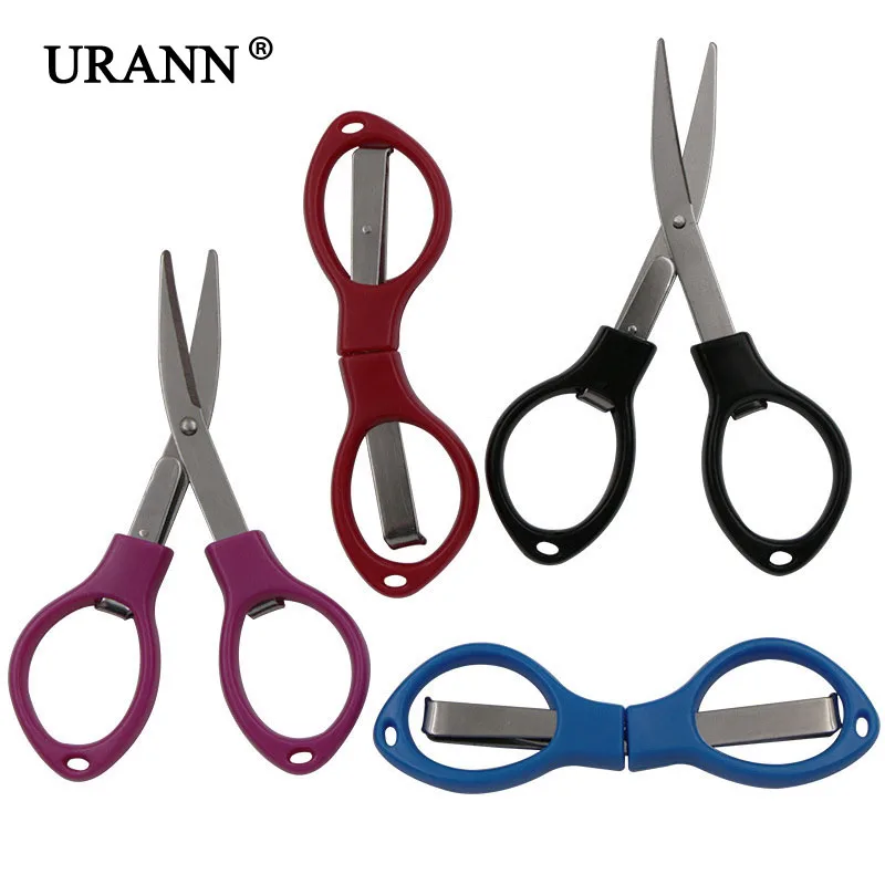 

Портативные складные ножницы URANN, для офиса, дома, из нержавеющей стали, для рыбалки