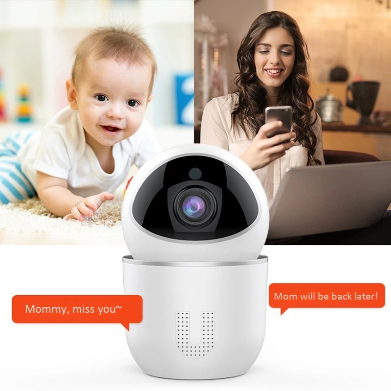 

MOOL Smart Wireless Camera Phone Remote Monitoring HD WIFI Network Night Vision Surveillance Camera Eu Plug