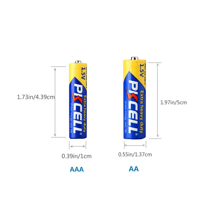 24 шт. PKCELL AAA Батарея R03P aaa 1 5 V 45 минут углеродная цинковая батарея сверхповышенной