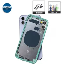 Original Phone rear shell Housing cover chassis for iPhone 11 11Pro 11Pro max rear cover battery rear housing repair accessories