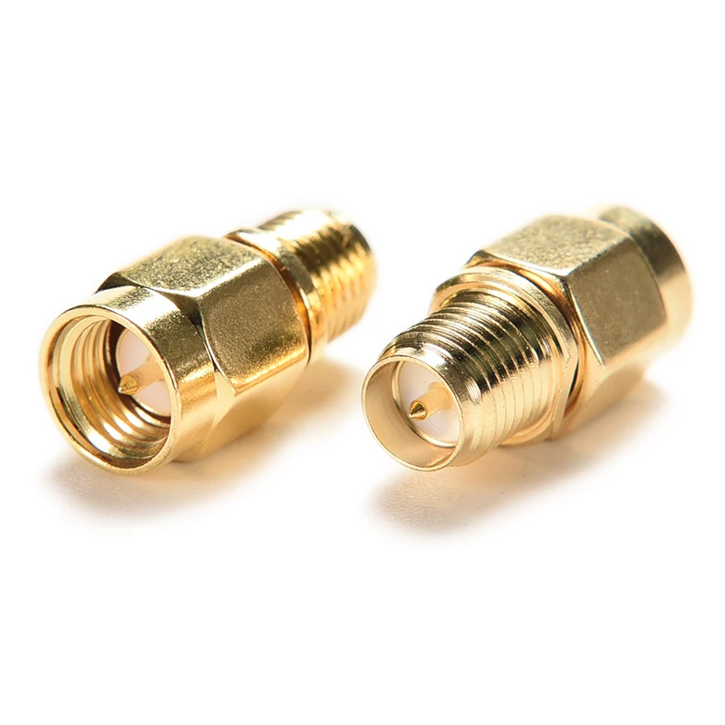 

1pc SMA Male Plug To RP-SMA Female Jack RF Coax Adapter Convertor Straight Goldplated