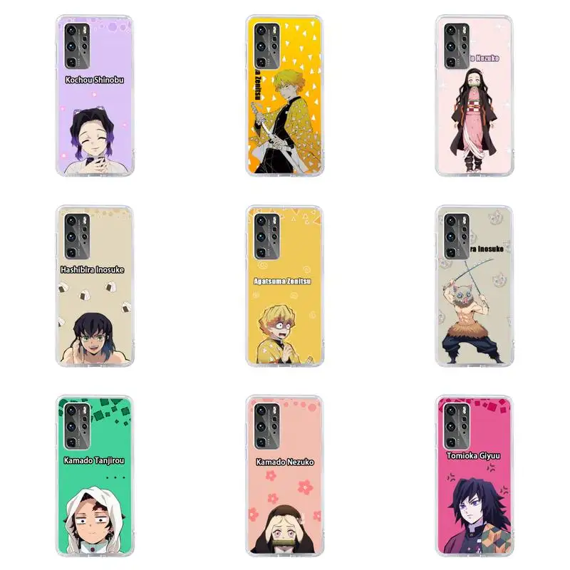 

Demon Slayer Kimetsu no Yaiba Anime 1 Phone Case For Huawei P40 P30 P20 Mate Honor 10i 30 20 i 10 40 8x 9x Pro Lite Transparent