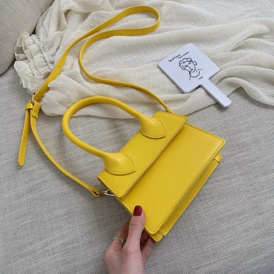 Big Yellow Маленькие сумки через плечо из искусственной кожи для женщин с ручкой, женская сумка через плечо, женские Мини-кошельки и сумочки для телефона - Цвет: Big Yellow
