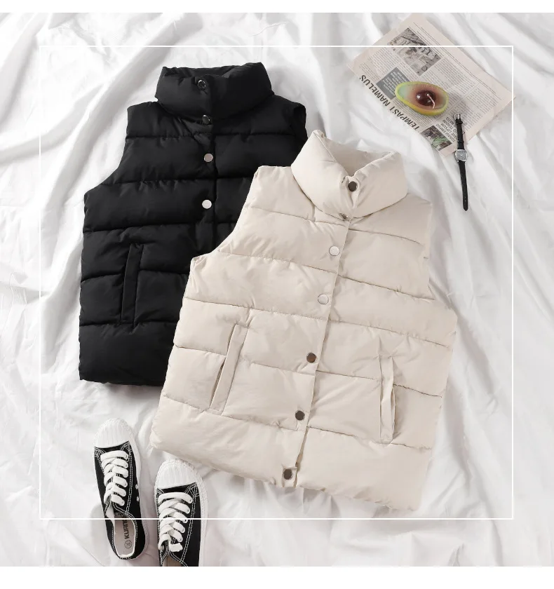 

WenQing Women Casual Loose Autumn Winter Waistcoat Vest Fashion Ladies Sleeveless Parka Vest Jacket Hooded Warm Long Vest Coat