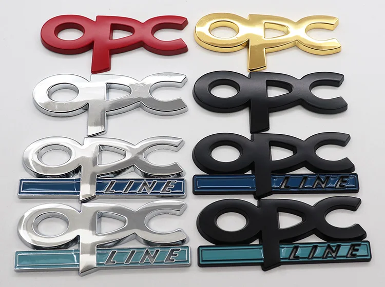 Металлическая 3D эмблема Opel OPC линии переднего гриля 1 шт. логотип автомобиля