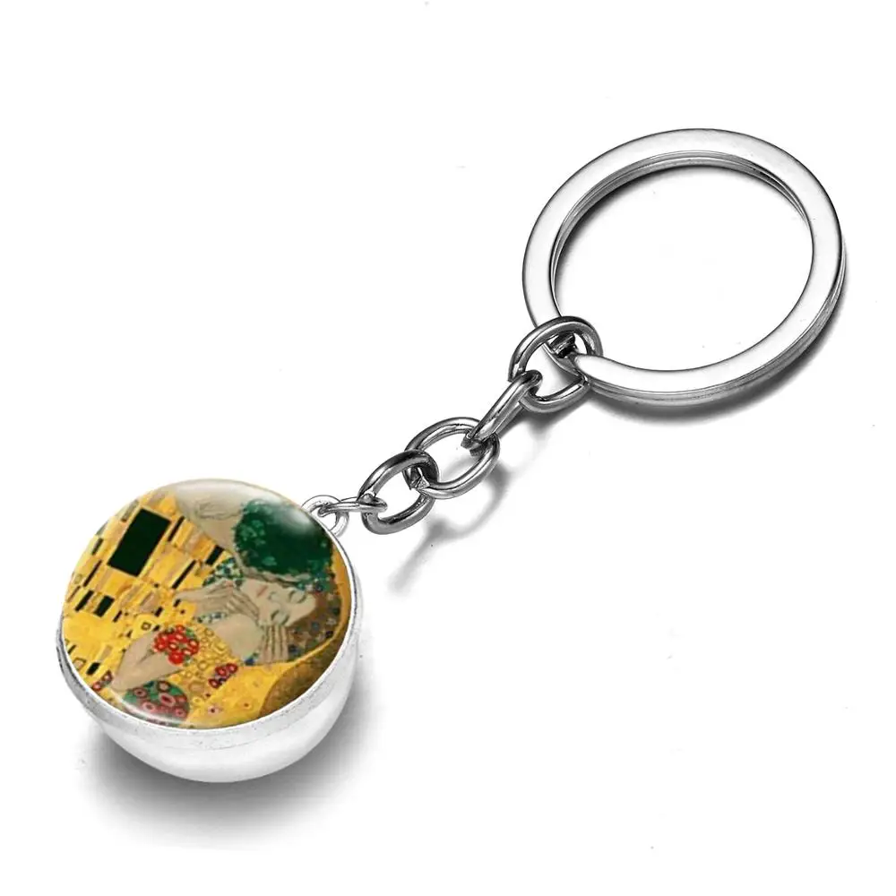 Азиатских Густав Климт поцелуй брелок прекрасный для мамы и малыша Семья
