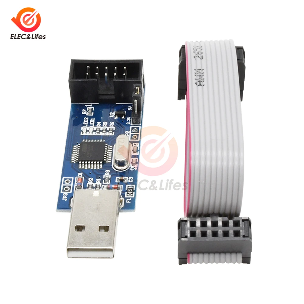 1 шт. USBASP модуль загрузчика USBISP AVR программатор USB ISP ASP ATMEGA8 ATMEGA128 Поддержка Win7 64 |