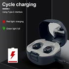 Слуховые аппараты, Новые мини-вкладыши с зарядкой от USB, невидимые, с потерей слуха, с регулируемым тоном, усилитель звука ITE для пожилых и глухих, 1 пара