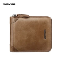 mens zipper wallet men pu wallet photo holder bank card holder purse for male note compartment coin pocket wallets