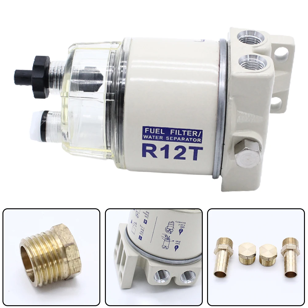 

Топливный фильтр R12T лодочный морской топливный водяной сепаратор полный фильтр в сборке дизельный двигатель для Racor 140R 120AT автомобильные де...