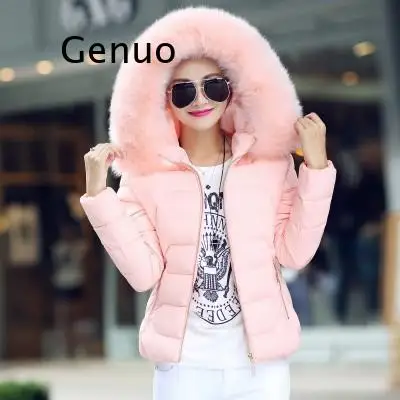 Down Coats Female Winter Jackets Women Parkas 2021 New Fur Collar Hooded Warm Coat Woman Down Jacket Outerwears