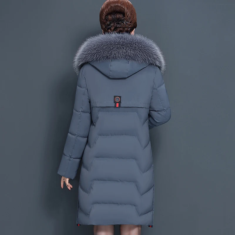 Зимнее пальто большого размера для женщин среднего возраста зимнее теплое