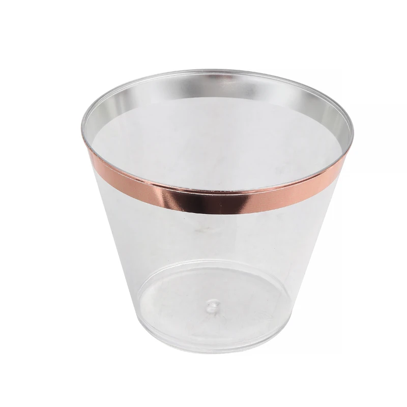 50 шт. модные одноразовые бокалы для вина Декор пластиковый стеклянный стакан