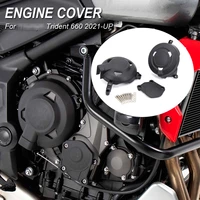 motorcycle engine protector cover crash guard falling protection for trident 660 trident 660 2021 2022 up