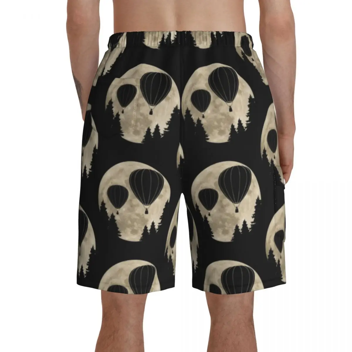 

Balloon Board Shorts Polyester Swimming Trunks Bathing Pattern Men Swim Trunks