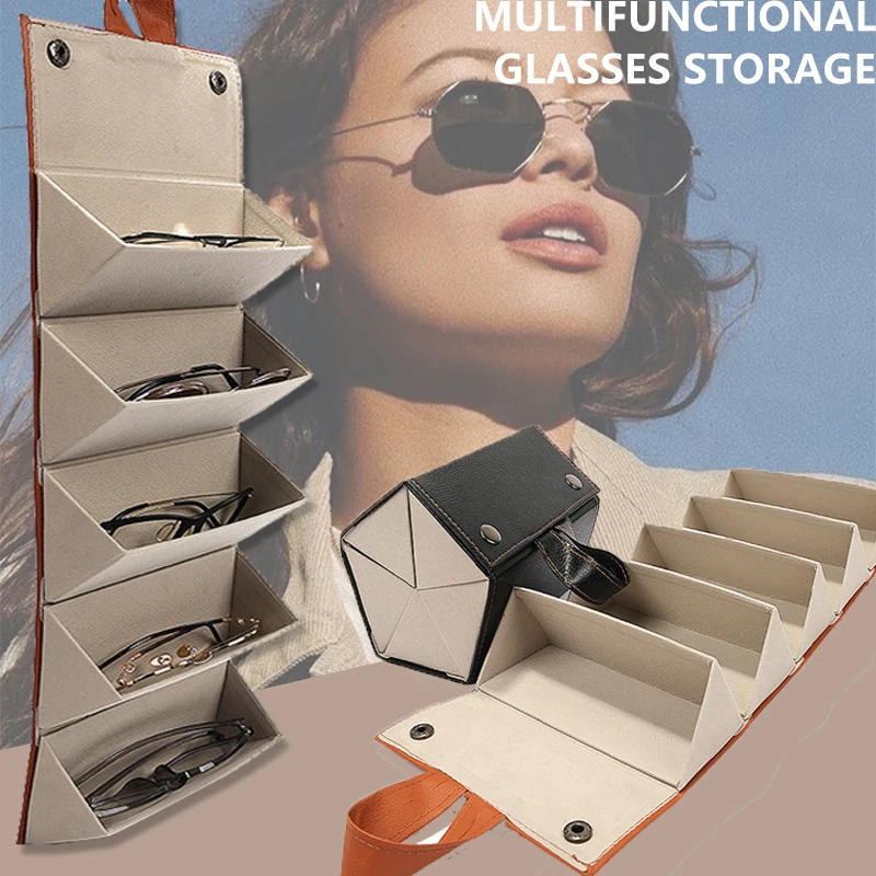 Портативный органайзер для солнцезащитных очков складной хранения с