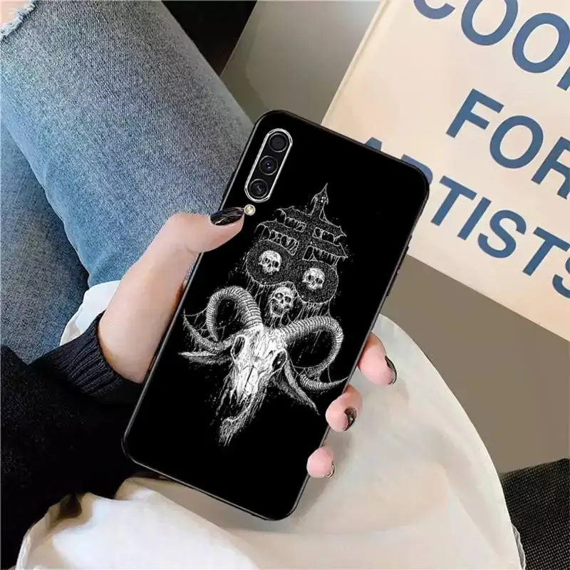 

Pentagram 666 Demonic Satanic Phone Case For Samsung galaxy S 9 10 20 A 10 21 30 31 40 50 51 71 s note 20 j 4 2018 plus