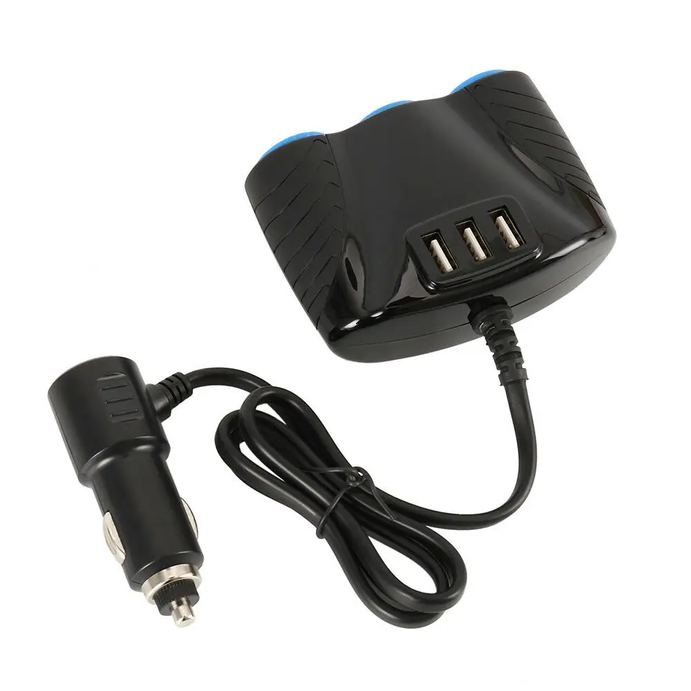 3USB порт 3.1A светодиодный розетка для автомобильного прикуривателя Разветвитель зарядка 12 В/24 В Автомобильная розетка адаптер питания для телефона MP3 DVR аксессуары