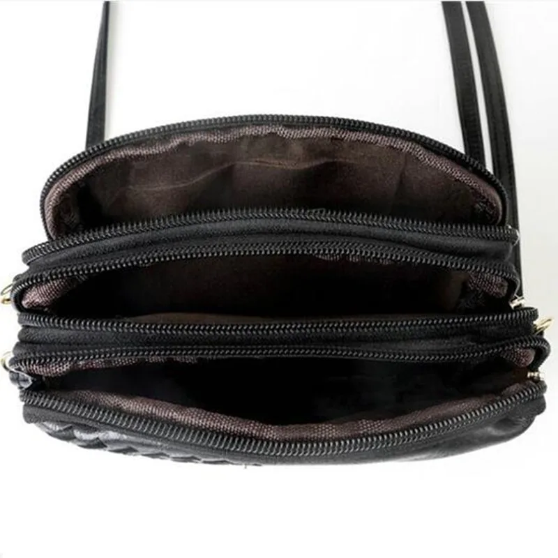 

Embroidery Flower Shoulder Bag Women Vintage PU Leather Crossbody Bag Multifunction Messenger Bag Small Square Bag sac