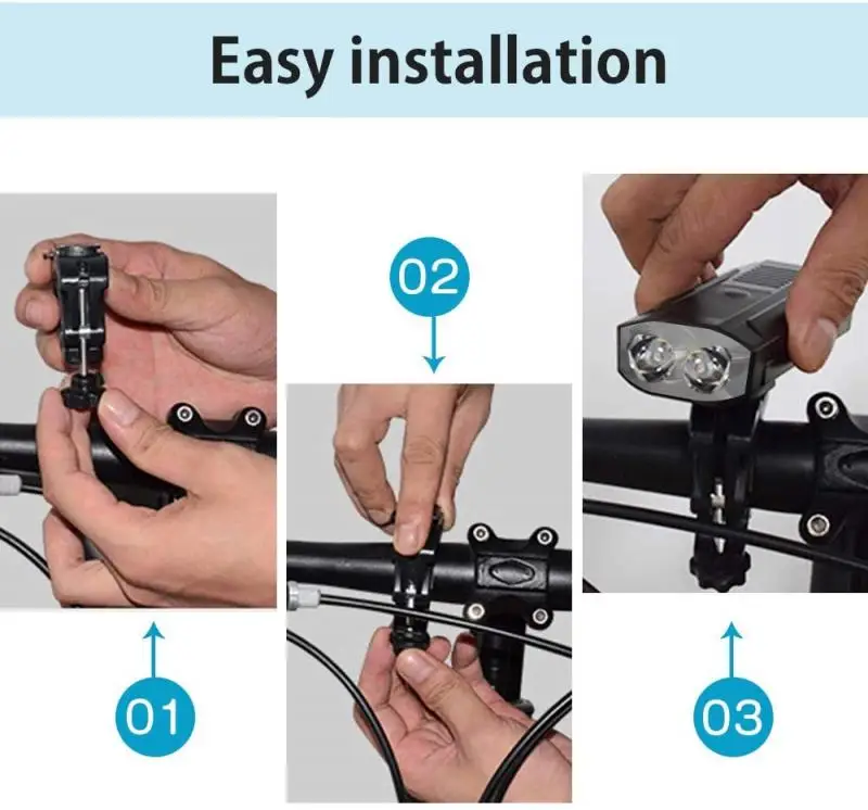 

LAOPAO Bike Headlight 1000 Lumens Rechargeable suprerbright light Portable lighting accessories Night Safety Light Set Original