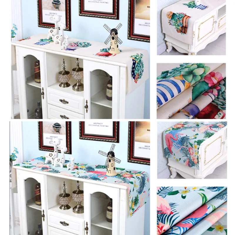 Скатерть с цифровой печатью и окрашиванием цветов листьев чая скатерть