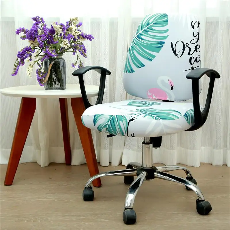 30 21Colors Modern Computer Chair Cover 100% Polyester Elastic Fabric Office Split Easy Washable Removeable |