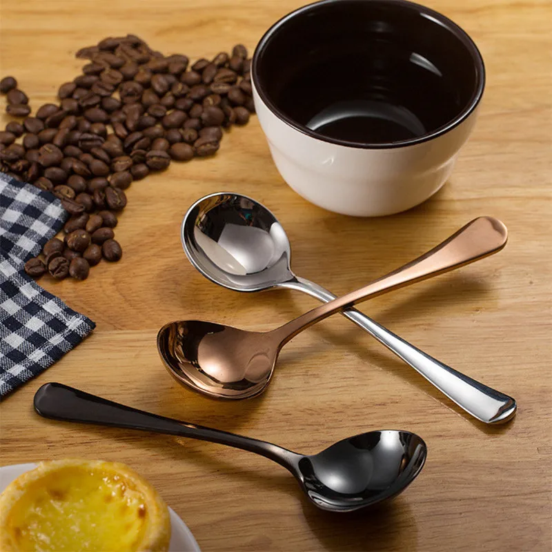

Retro Stainless Steel Tableware Measuring Dual-use Bean Scoop Mixing Stirring Coffee Tea Spoon With Long Handle Coffee Supplies