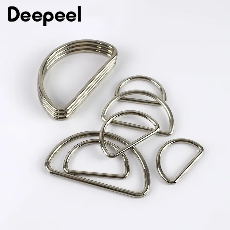 

20 штук 10-50 мм Deepeel с металлическими пряжками и круглым D ди кольца ремень веб-собачьих ошейников Adjus Пряжка для сумки рюкзака кожаный аксессуа...
