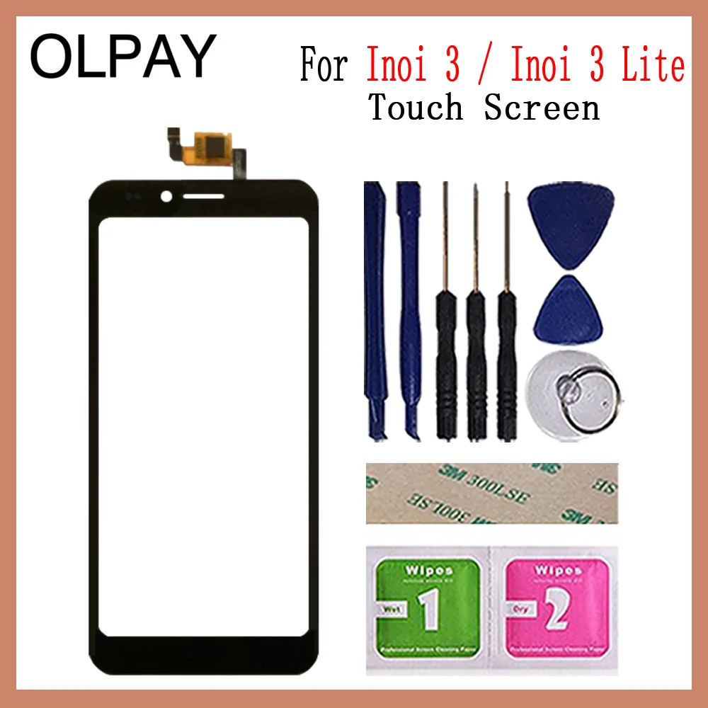 OLPAY 5," сенсорный экран для мобильного телефона для Inoi 3/Inoi 3 Lite сенсорный экран сенсор дигитайзер Переднее стекло и инструменты - Цвет: Black With Tools