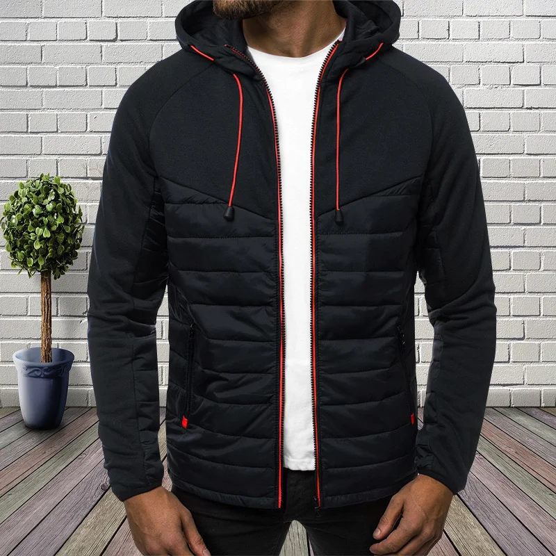 

Men's Winter Hoody Jacket Cotton Blend Waterproof Outwear Male Casual Warm Overcoat Windbreaker Thicken Jacket Man Clothing