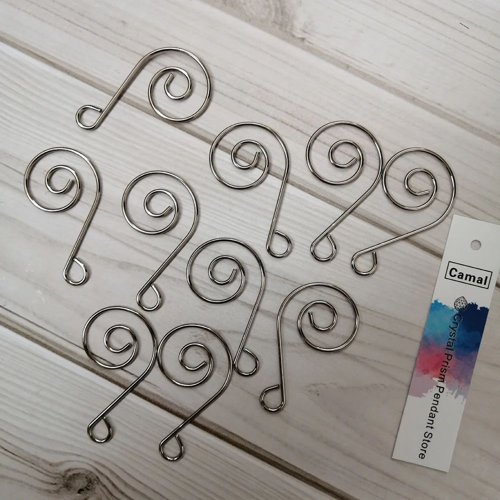 Camal 30 шт. 40 мм в форме спирали хромированный фоторазъем для хрустальной призмы