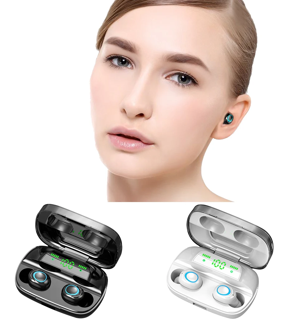 TWS Bluetooth 5,0 наушники стерео беспроводные Earbus HIFI Звук спортивные наушники гарнитура с микрофоном для телефона