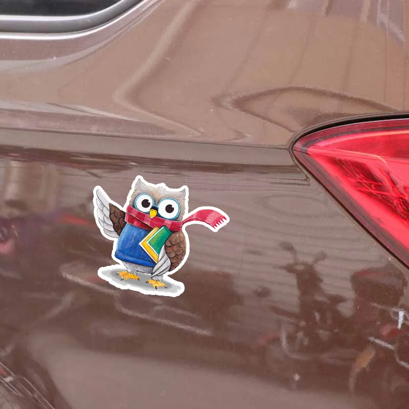 DAWASARU милые наклейки для автомобиля аксессуары книг с изображением совы Декор