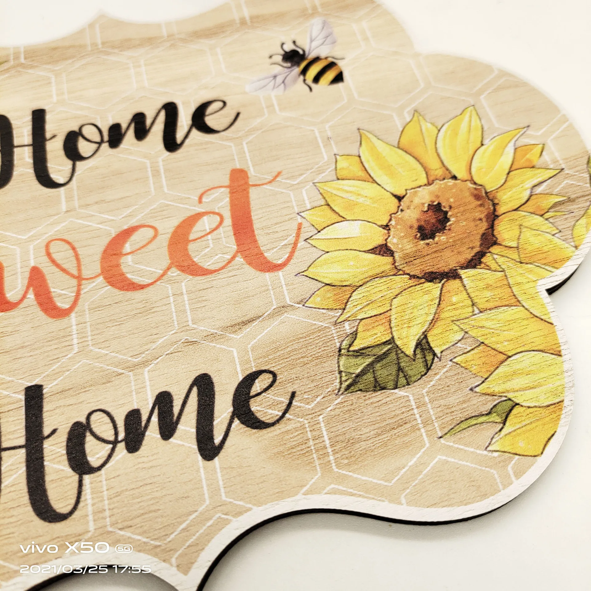 

Wooden Ornaments Home Landscape Decoration Beehive Decoration Crafts Pendants Home Sweet Home Home is Where your Honey is