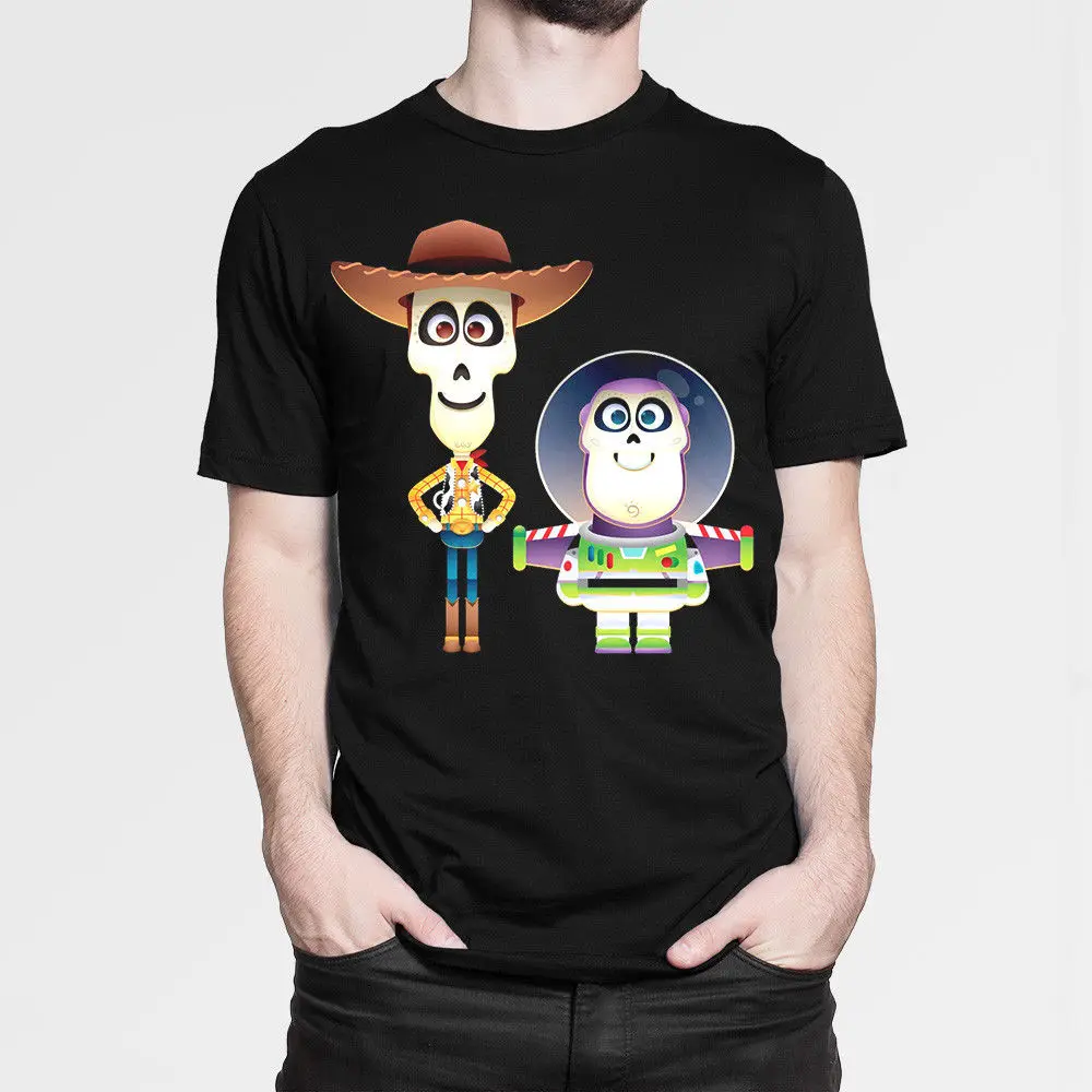 Coco Toy Story Art Футболка мужская женская новая хлопковая XS 5XL с принтом на заказ