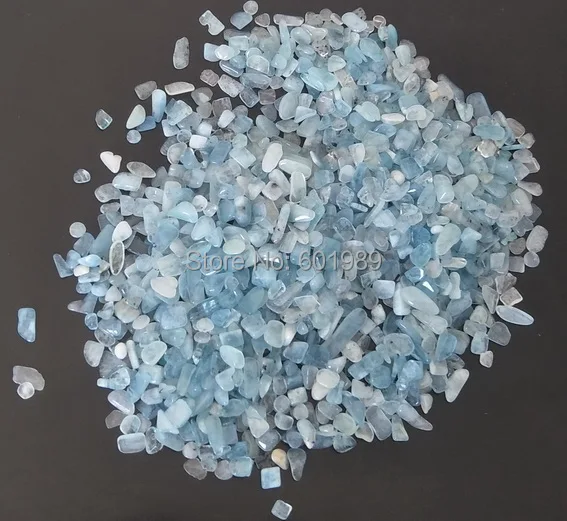 

New Beautiful Light Blue Decorative 300g Glass Pebble Stones Swimming Pool Garden Ornament Fish Tank Vase Aquarium Accessorie