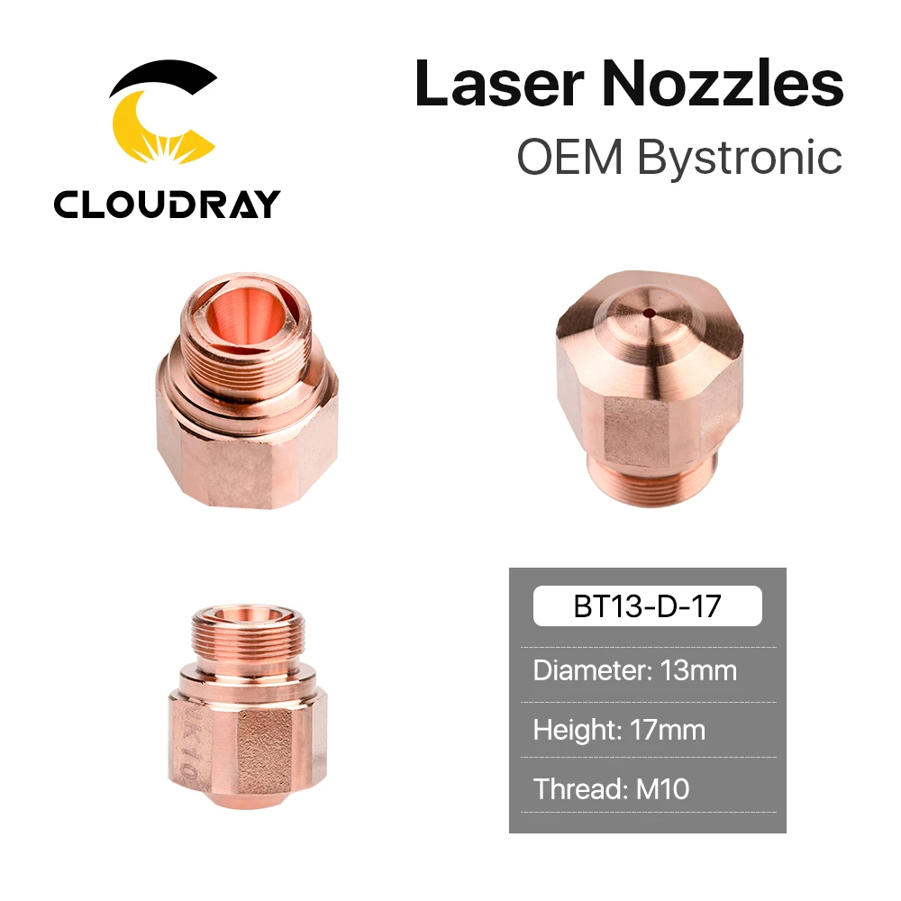 Cloudray OEM Bystronic NK серия dia.13 мм M10 Лазерная насадка двухслойная для волоконной