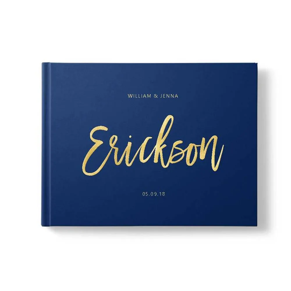 Персонализированные фольги Золотой морской Свадебный планировщик книга