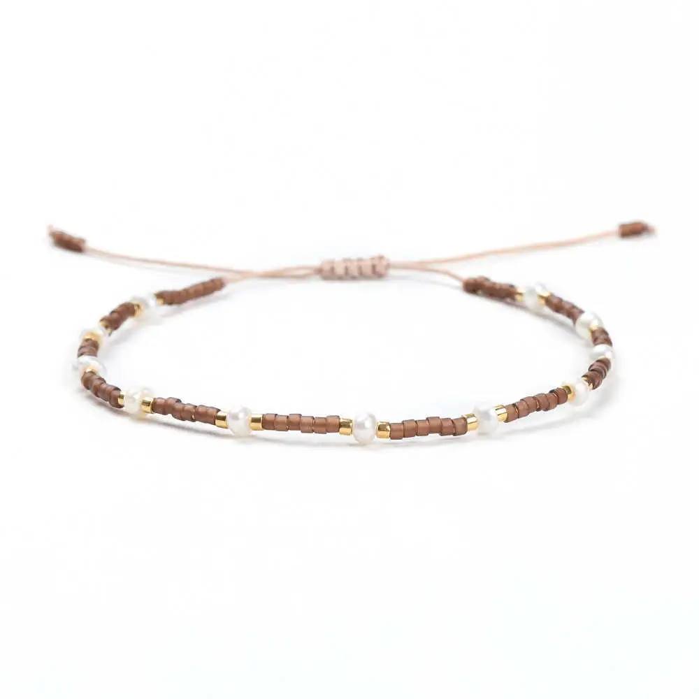 Go2boho леопардовый браслет MIYUKI, браслет для женщин, золотые ювелирные изделия, мужская нарукавная повязка, Boho Chic Shell Pulseras Mujer, с кисточкой, с рисунком тигра - Окраска металла: MI-B180281Q